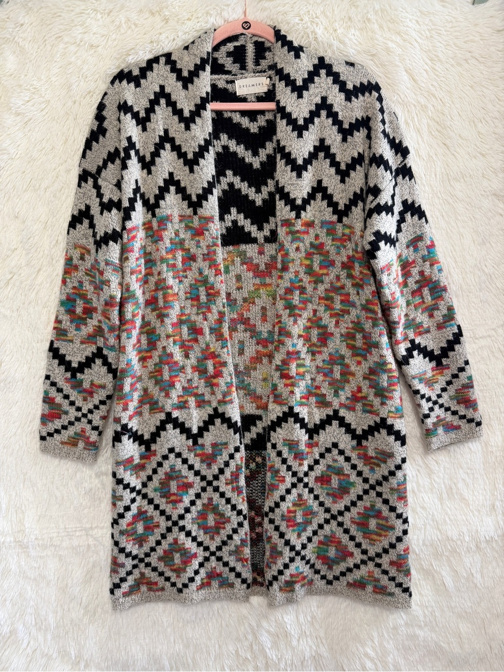 Dreamers by Debut Womens Southwestern Boho Chic Cardigan M/L Western Festival